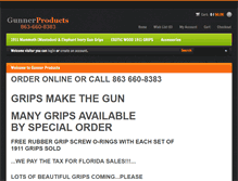 Tablet Screenshot of gunnerproducts.com